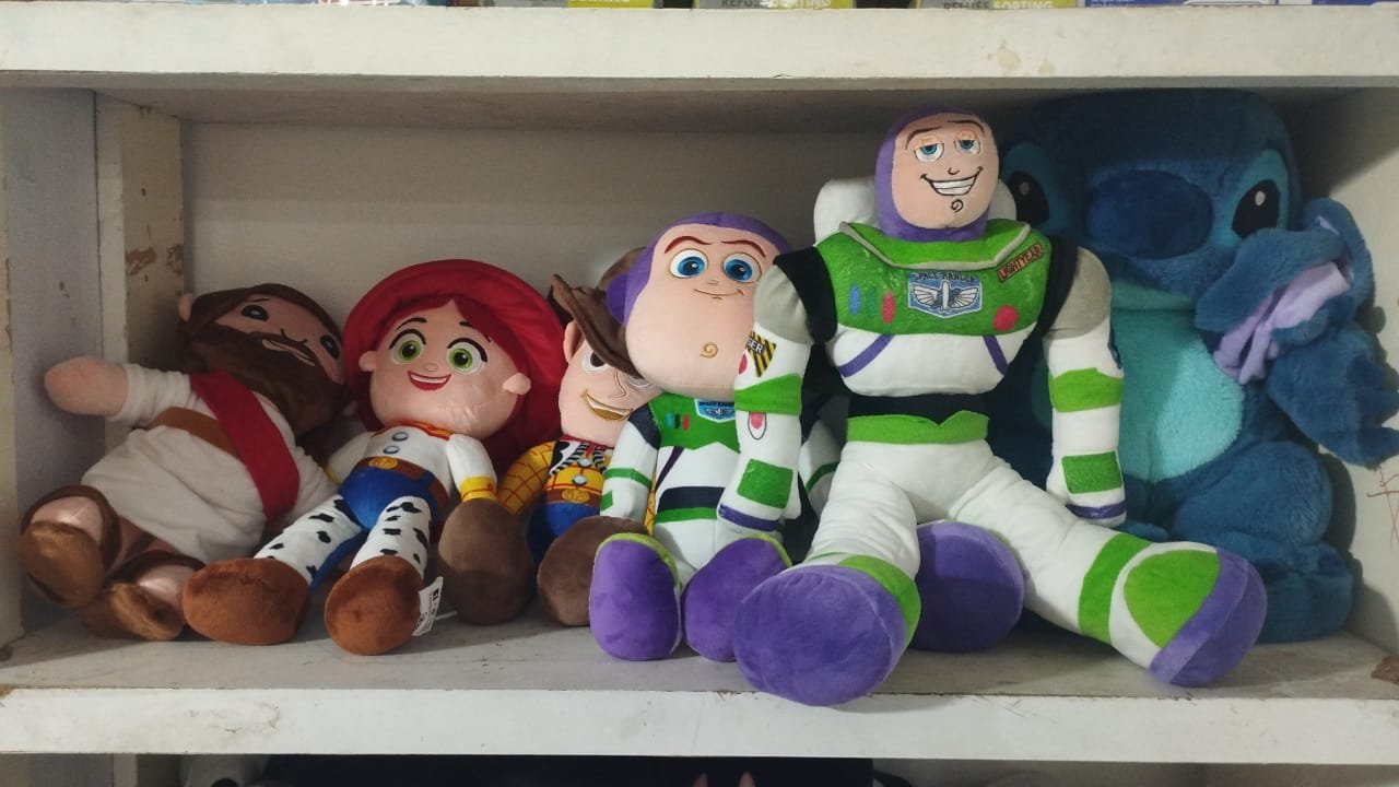 Peluches exhibidos en nuestro local